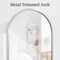 Best Choice Products Door/Wall Mounted Arch Mirror Jewelry Armoire, w/ Metal Frame, Lockable Door